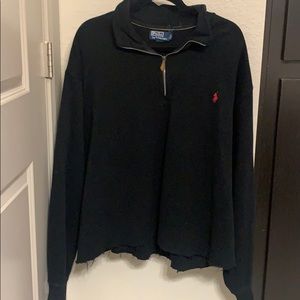 Polo by Ralph Lauren Cropped Half-Zip Sweatshirt